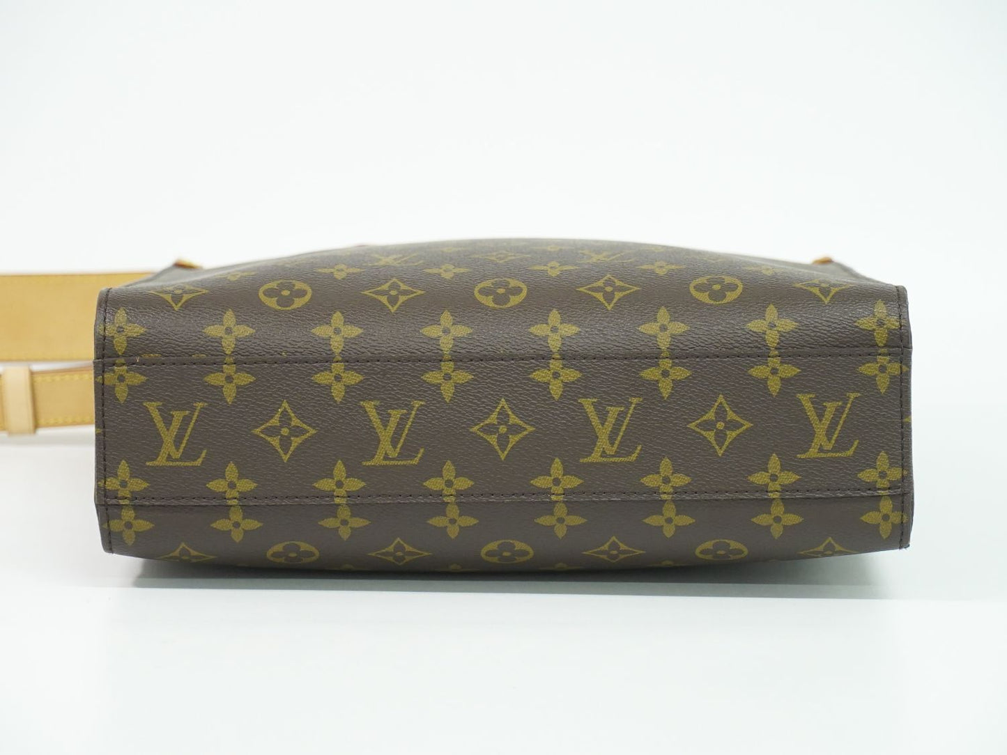 Louis Vuitton LV Sac Plat PM Monogram 2-Way Shoulder Bag Brown
