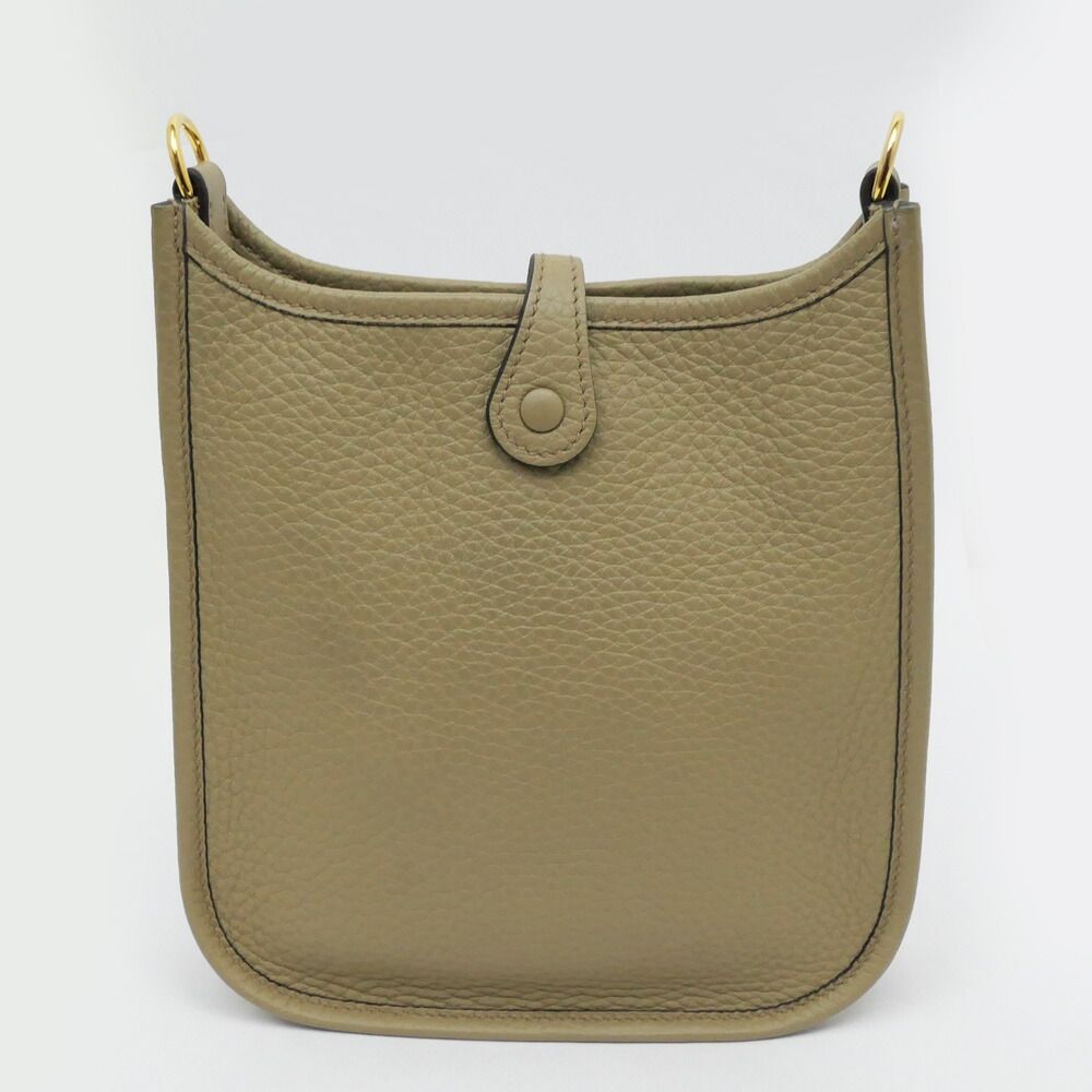 Hermes Evelyne TPM Beige Marfa Gold Taurillon Clemence Shoulder Bag Leather