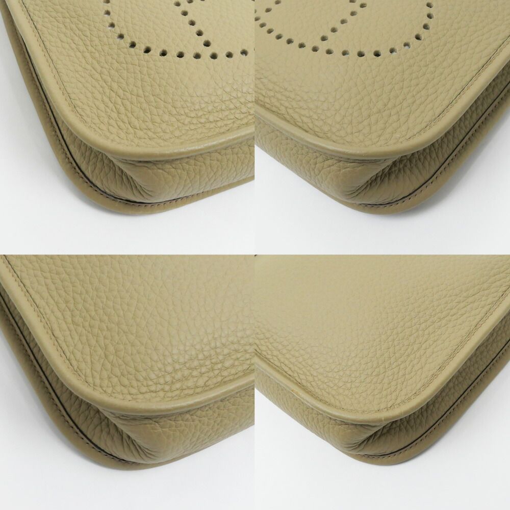 Hermes Evelyne TPM Beige Marfa Gold Taurillon Clemence Shoulder Bag Leather