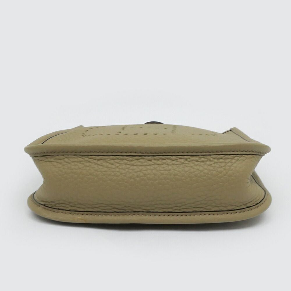 Hermes Evelyne TPM Beige Marfa Gold Taurillon Clemence Shoulder Bag Leather
