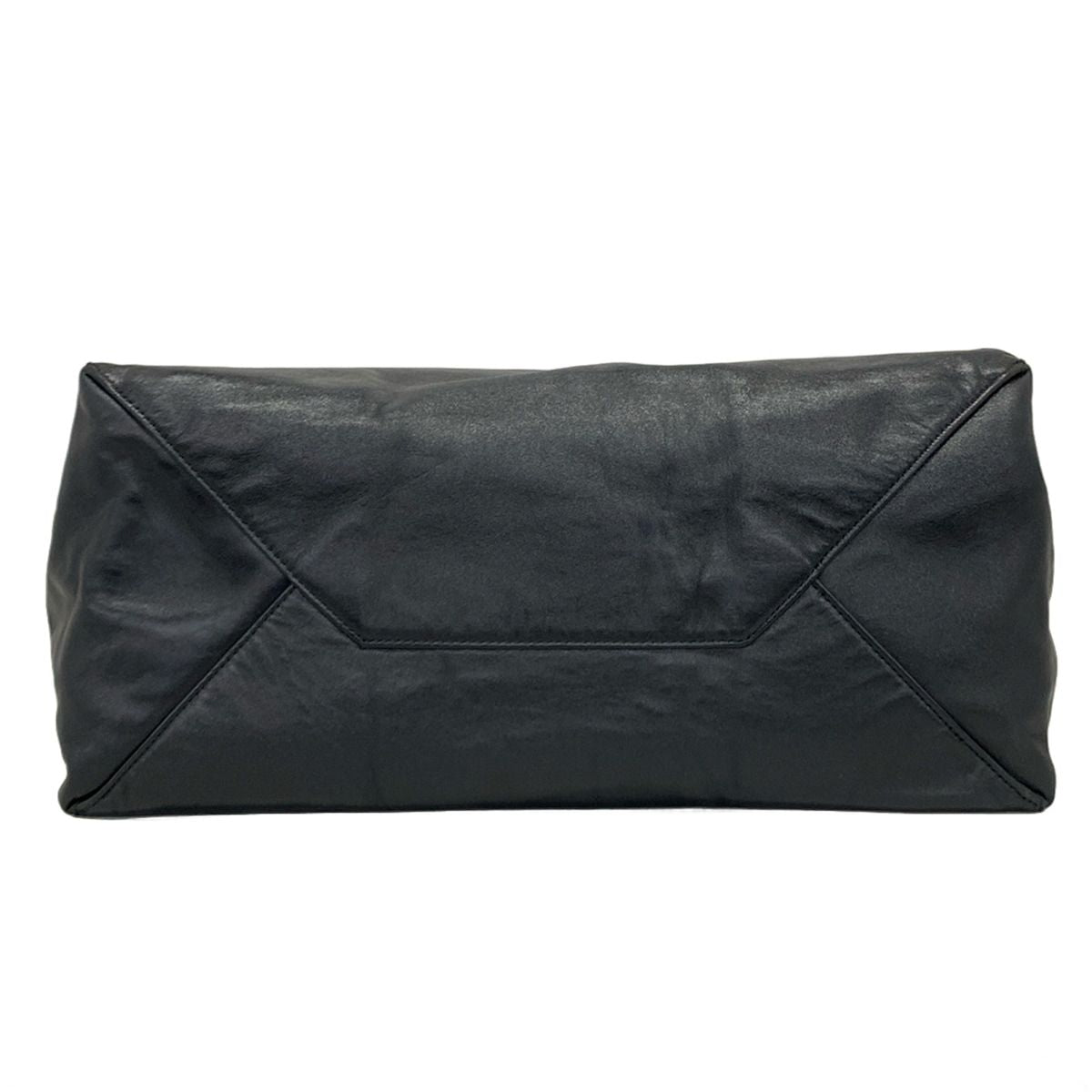 Celine Tote Horizontal Cover Brown Black Leather