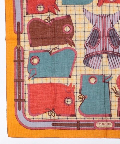 Hermes Shawl Scarf Orange