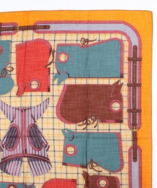 Hermes Shawl Scarf Orange