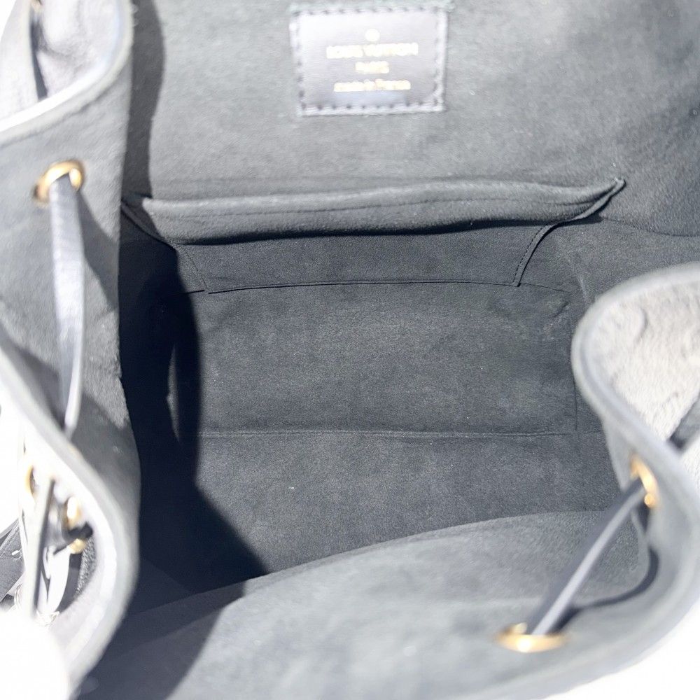 Louis Vuitton Backpack Monogram Empreinte Montsouris PM Black Silver