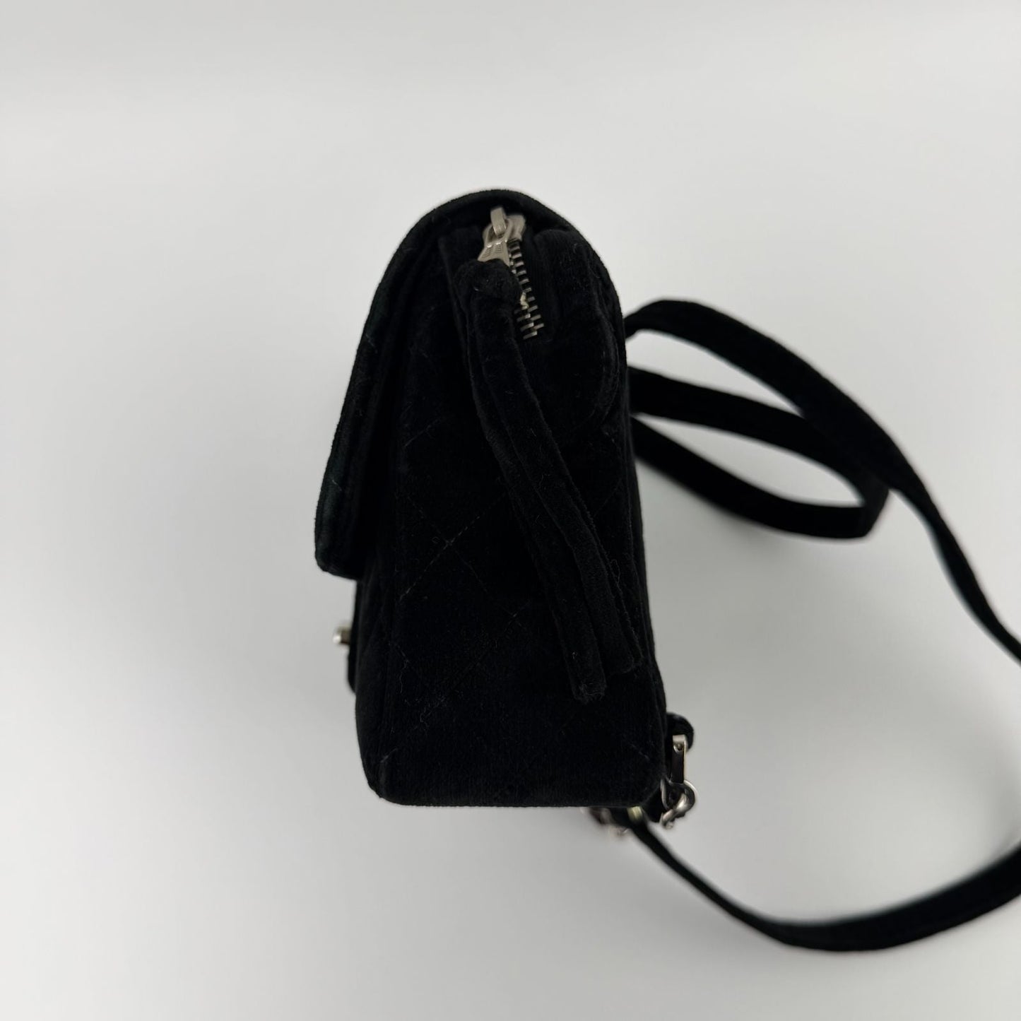 Chanel CC Logo Quilted Sac Black 4 Vintage Backpack