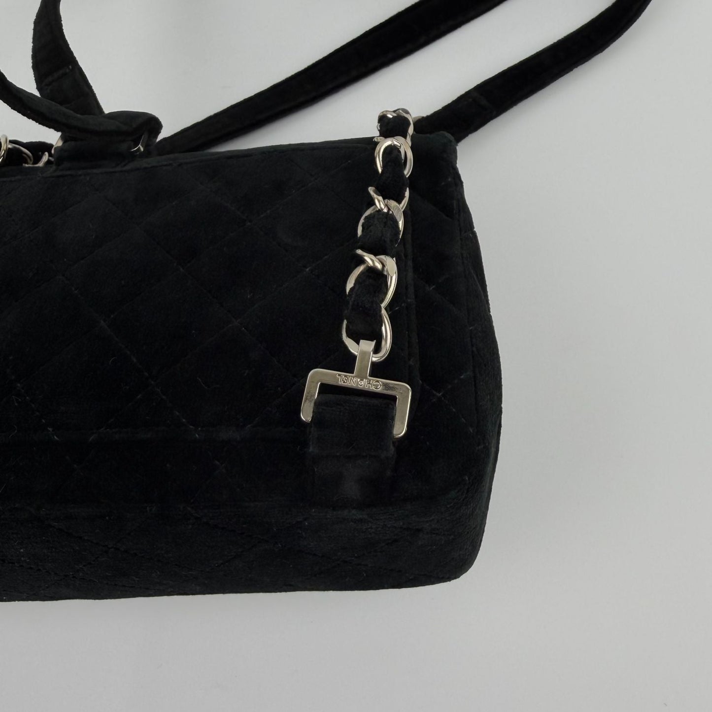 Chanel CC Logo Quilted Sac Black 4 Vintage Backpack