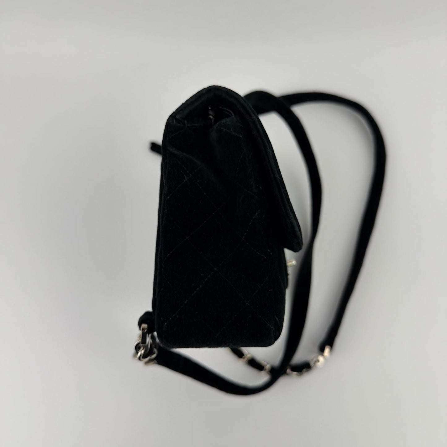 Chanel CC Logo Quilted Sac Black 4 Vintage Backpack