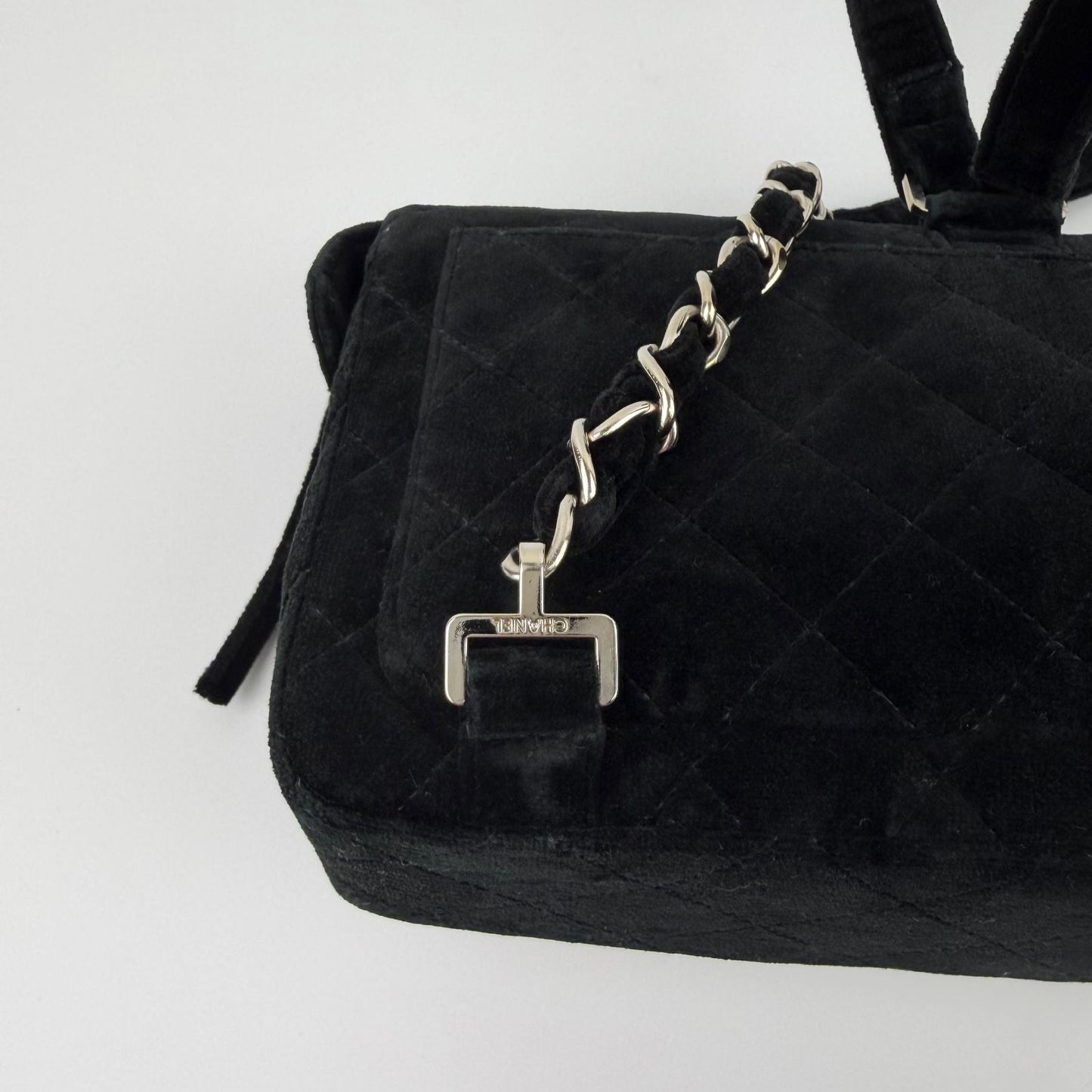 Chanel CC Logo Quilted Sac Black 4 Vintage Backpack
