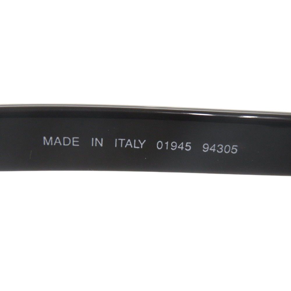 Chanel Vintage CC Logo Round Acetate Black Sunglasses Eyewear