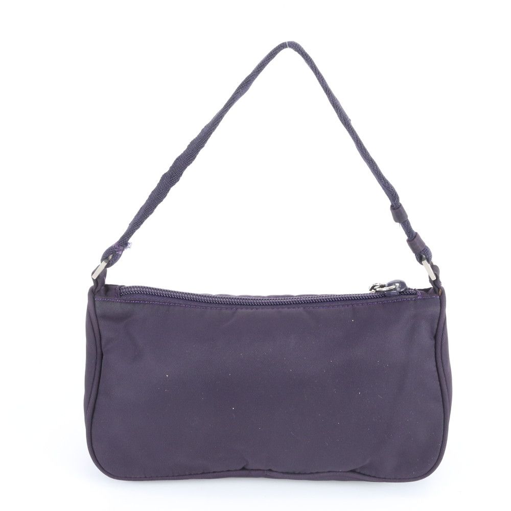 Prada Tessuto Nylon Triangle Logo Handbag Pouch Tote Ebe