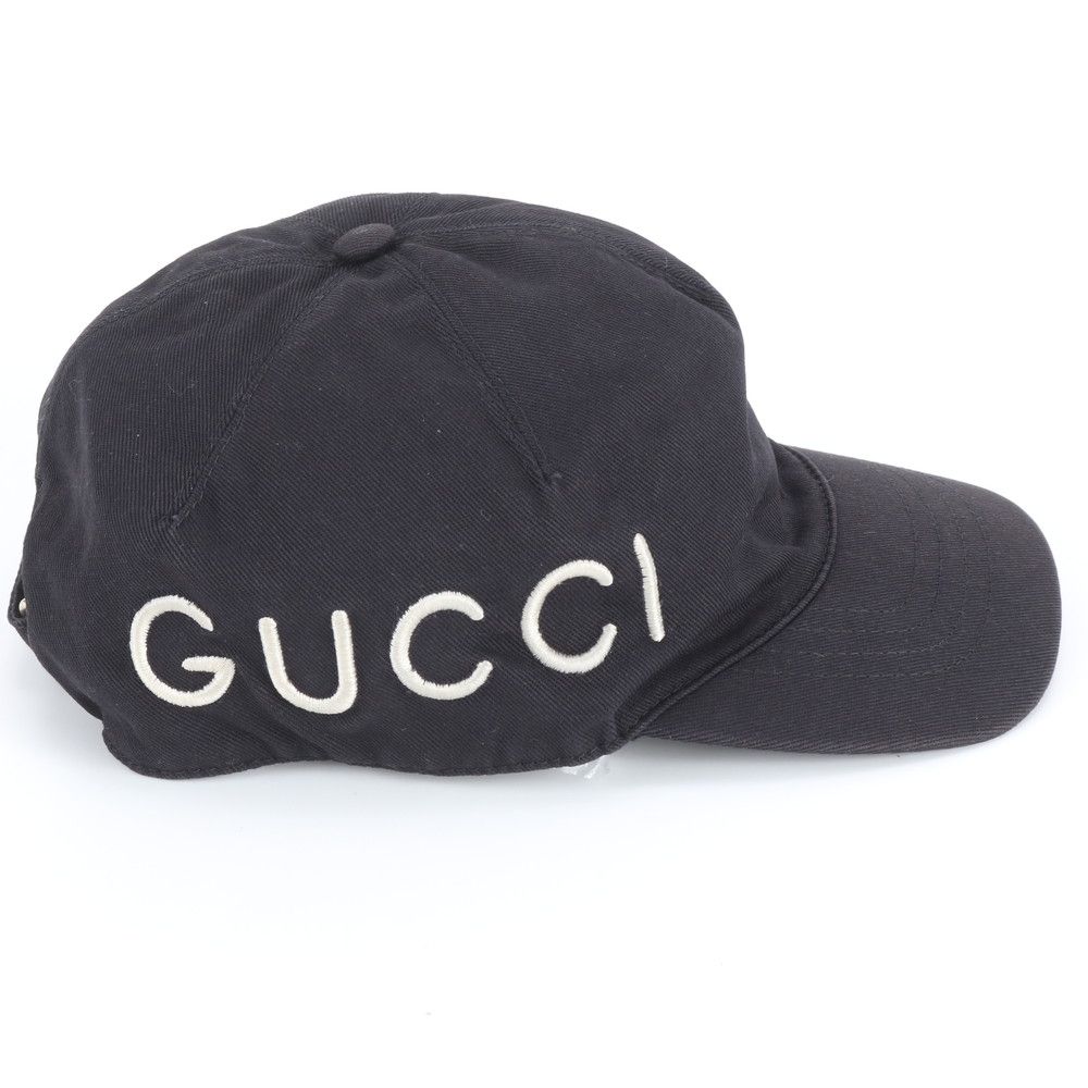 Gucci Tag Loved Baseball Cap Hat Black Ree