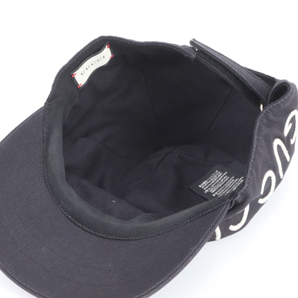 Gucci Tag Loved Baseball Cap Hat Black Ree