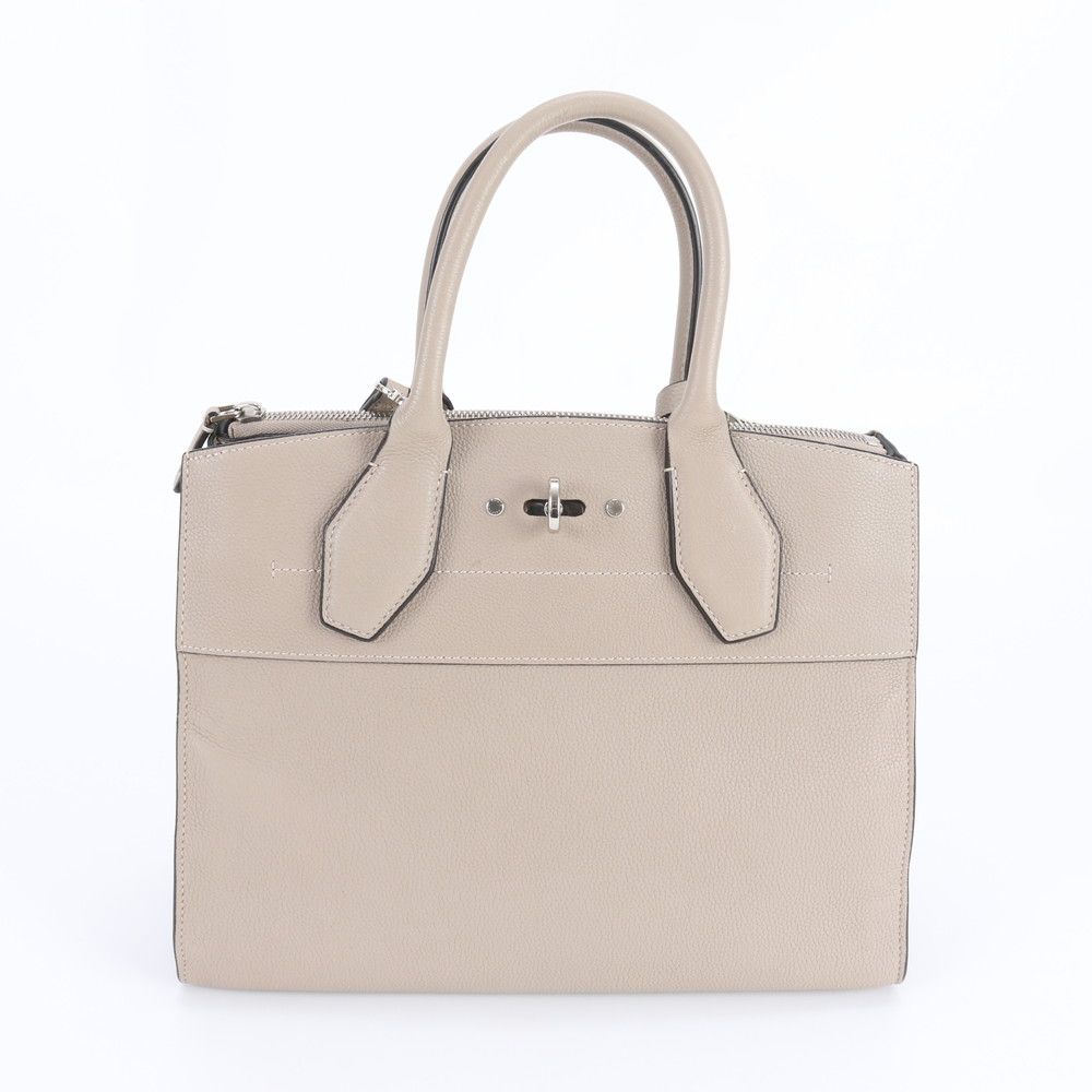 Louis Vuitton City Steamer MM Leather 2-Way Shoulder Bag Hand Tote Ewe
