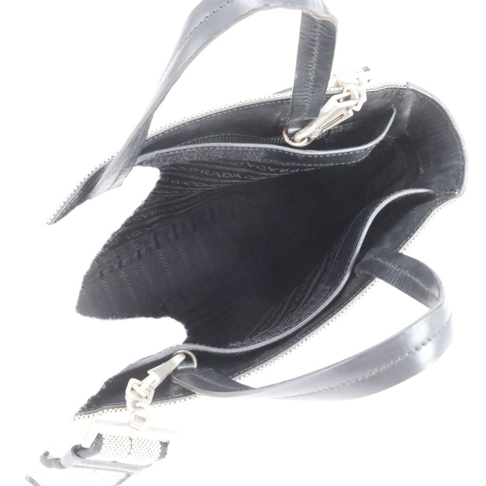 Prada Leather 2-Way Shoulder Bag Crossbody Hand Tote Rbe