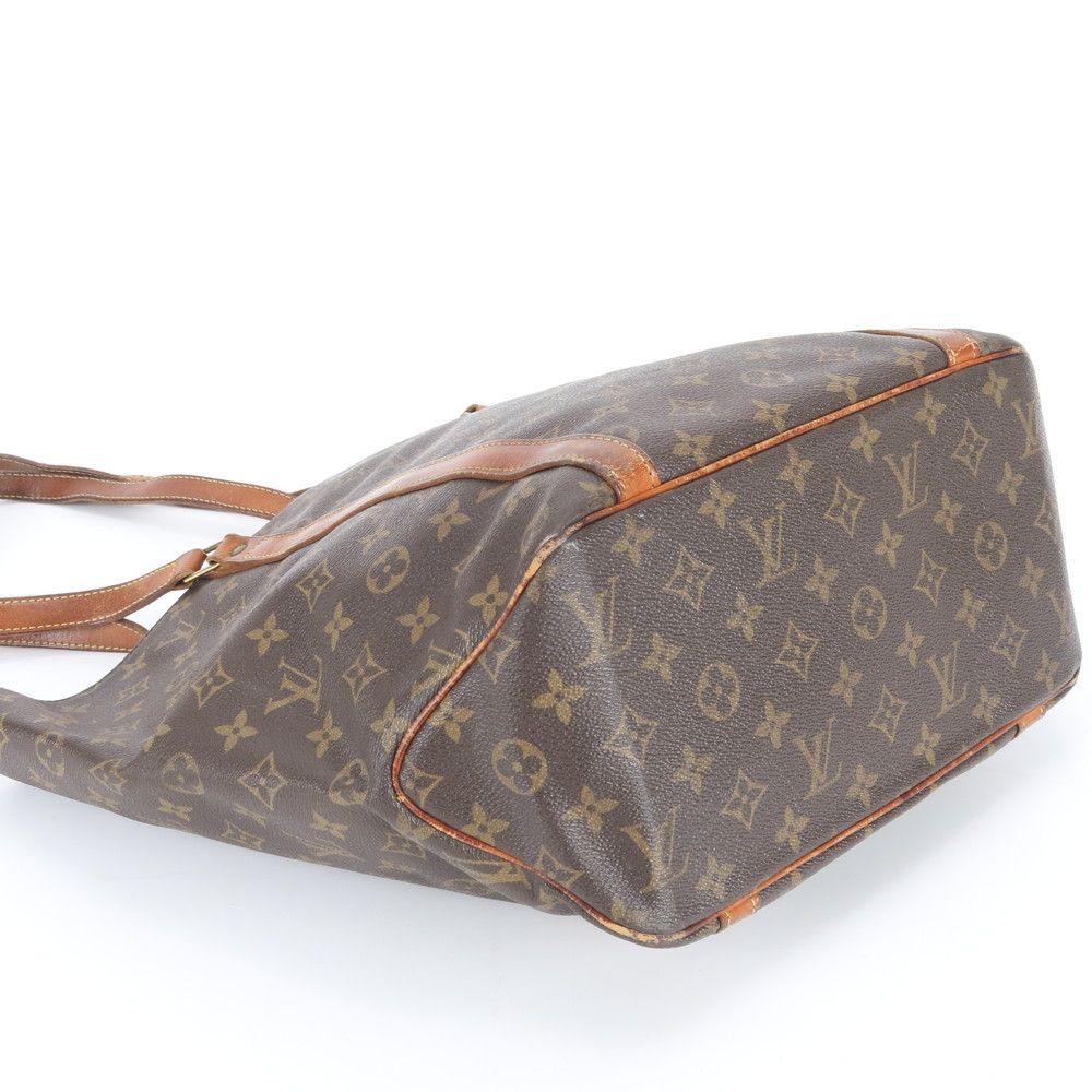 Louis Vuitton Monogram Sac Shopping Leather Tote Shoulder Hand Ene