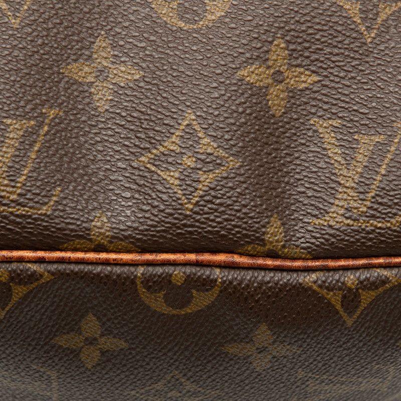 Louis Vuitton Monogram Speedy 40 Boston Bag Brown Leather