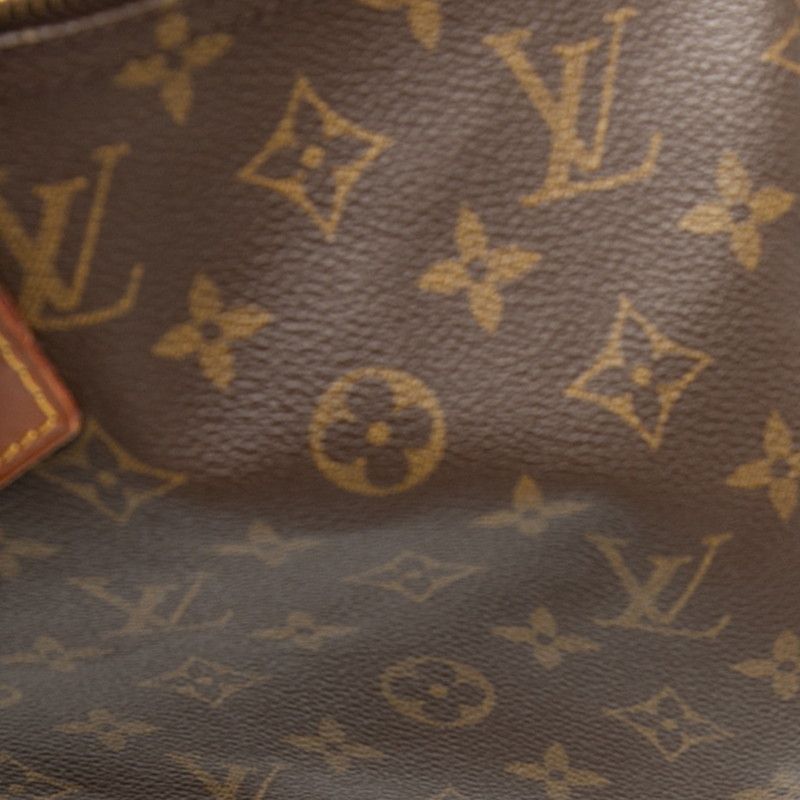 Louis Vuitton Monogram Speedy 40 Boston Bag Brown Leather