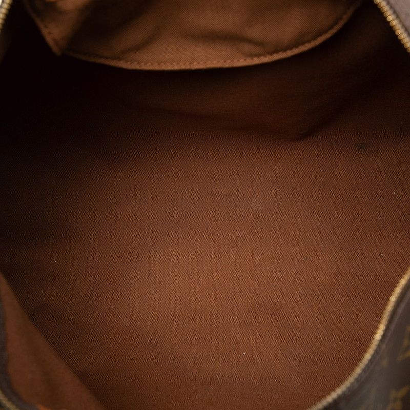 Louis Vuitton Monogram Speedy 40 Boston Bag Brown Leather