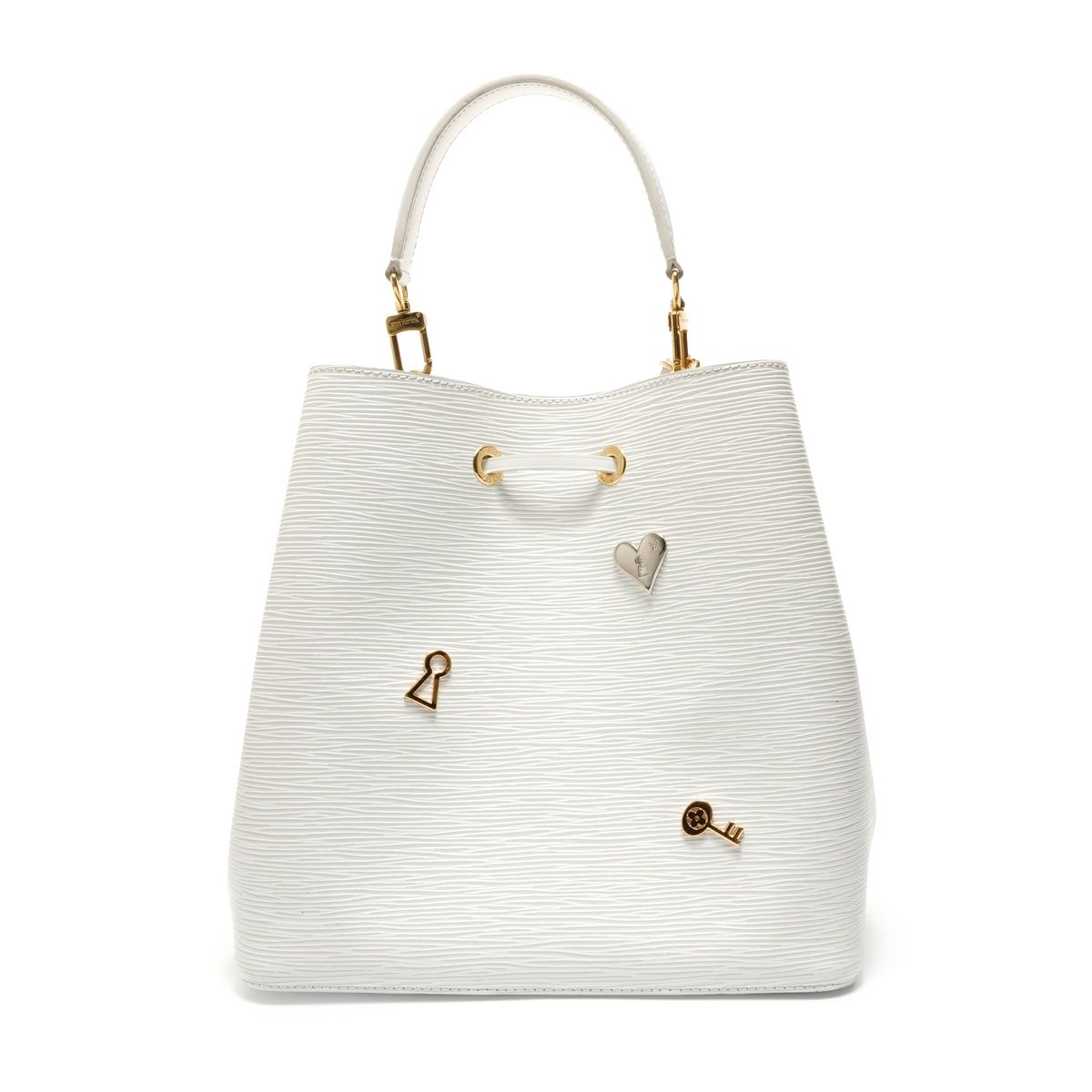 Louis Vuitton Shoulder Bag Neo Noe Lovelock Epi Blanc