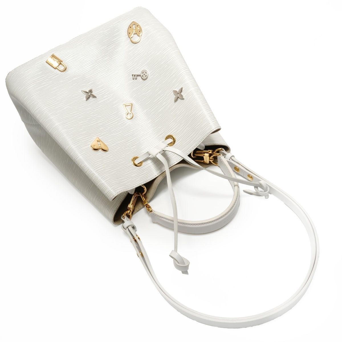 Louis Vuitton Shoulder Bag Neo Noe Lovelock Epi Blanc