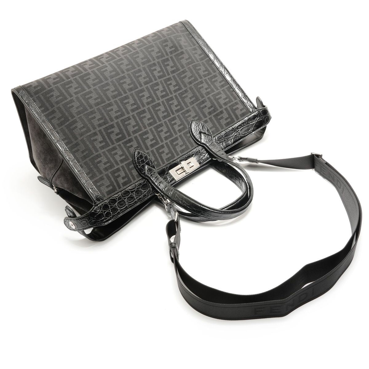 Fendi Handbag Peekaboo Zucca Pattern