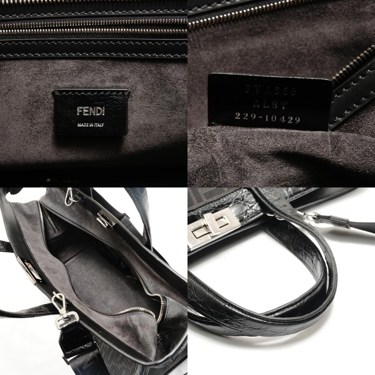 Fendi Handbag Peekaboo Zucca Pattern