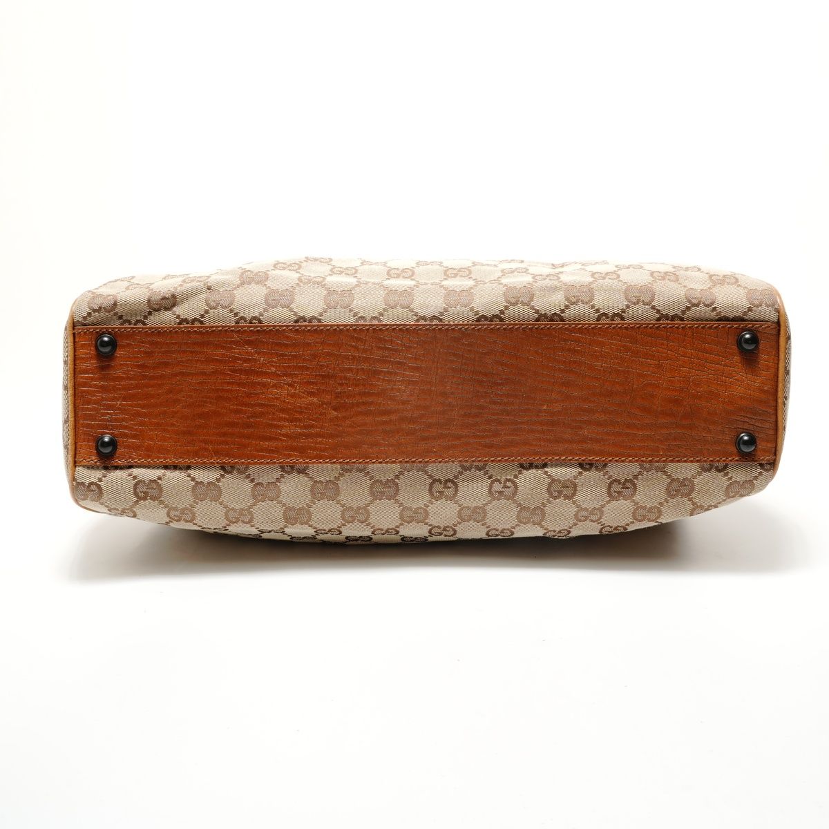 Gucci Handbag GG Canvas Bamboo Handle Pouch