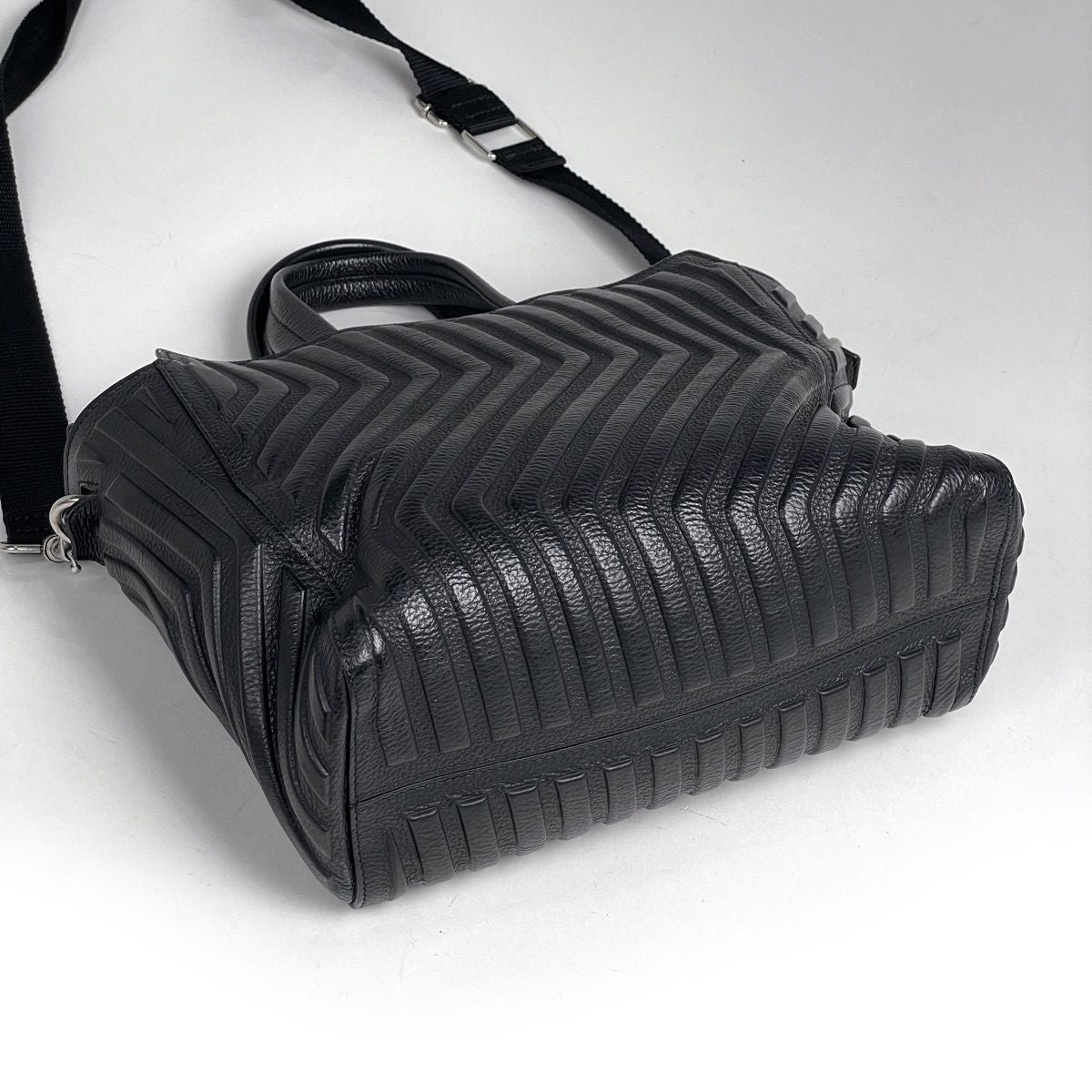 Balenciaga Zip Small Tote 2-Way Leather Black
