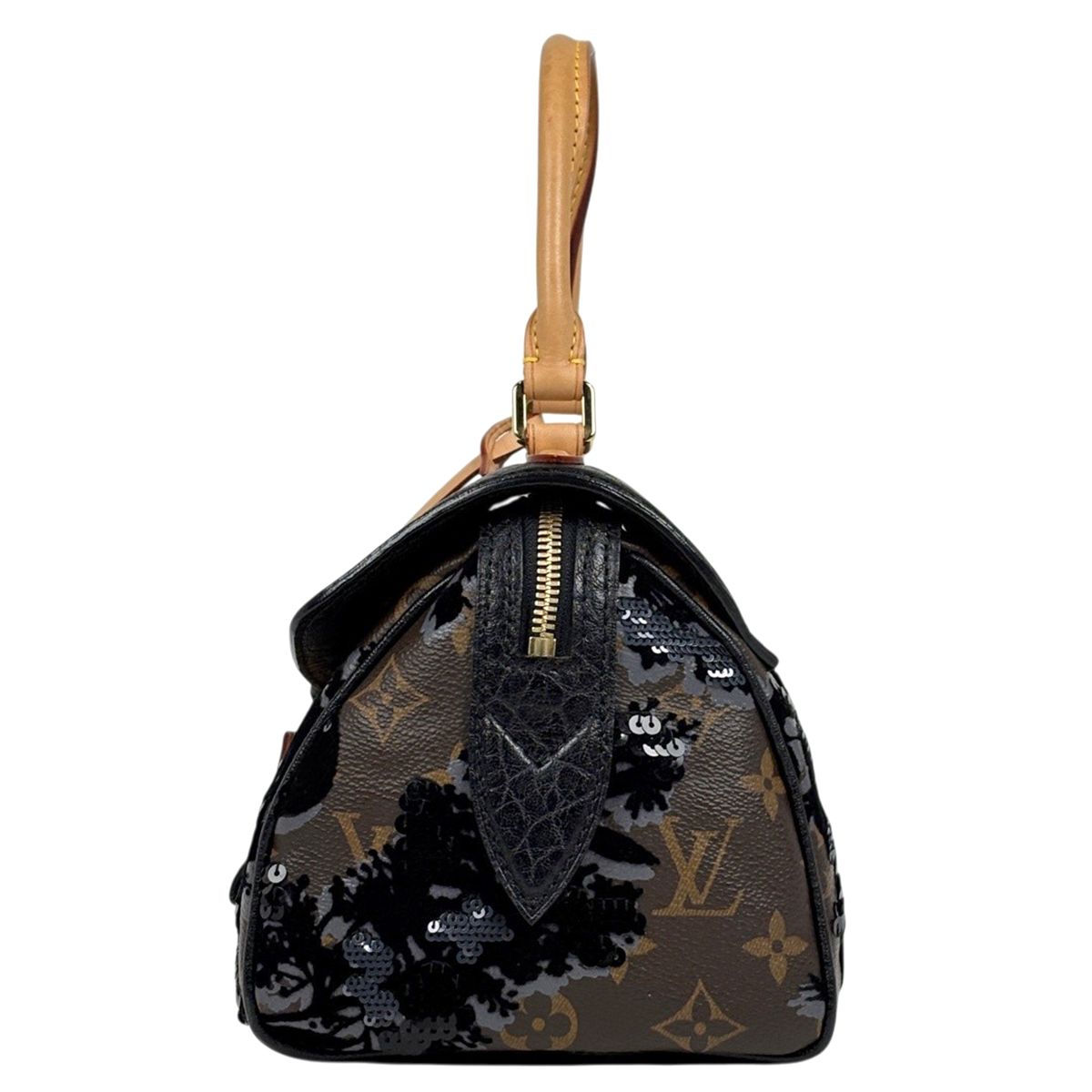 Louis Vuitton Fleur Duju Carzel Sequin Handbag Monogram Brown