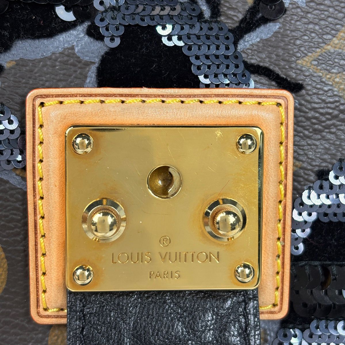 Louis Vuitton Fleur Duju Carzel Sequin Handbag Monogram Brown