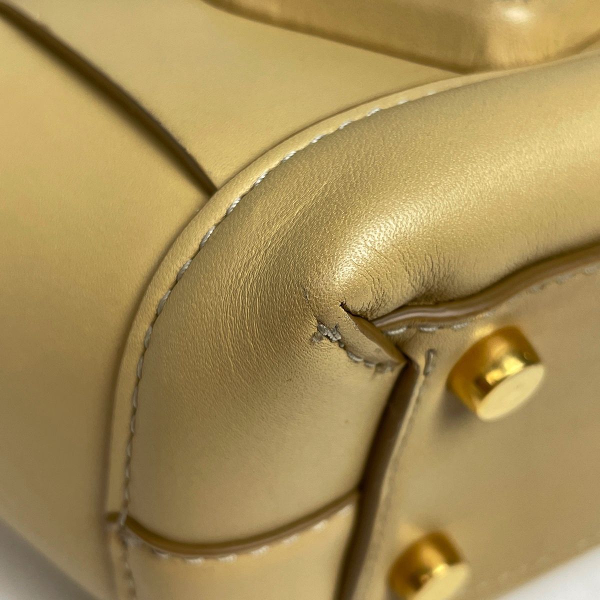 Bottega Veneta Mini the Arco 2-Way Handbag Leather Yellow