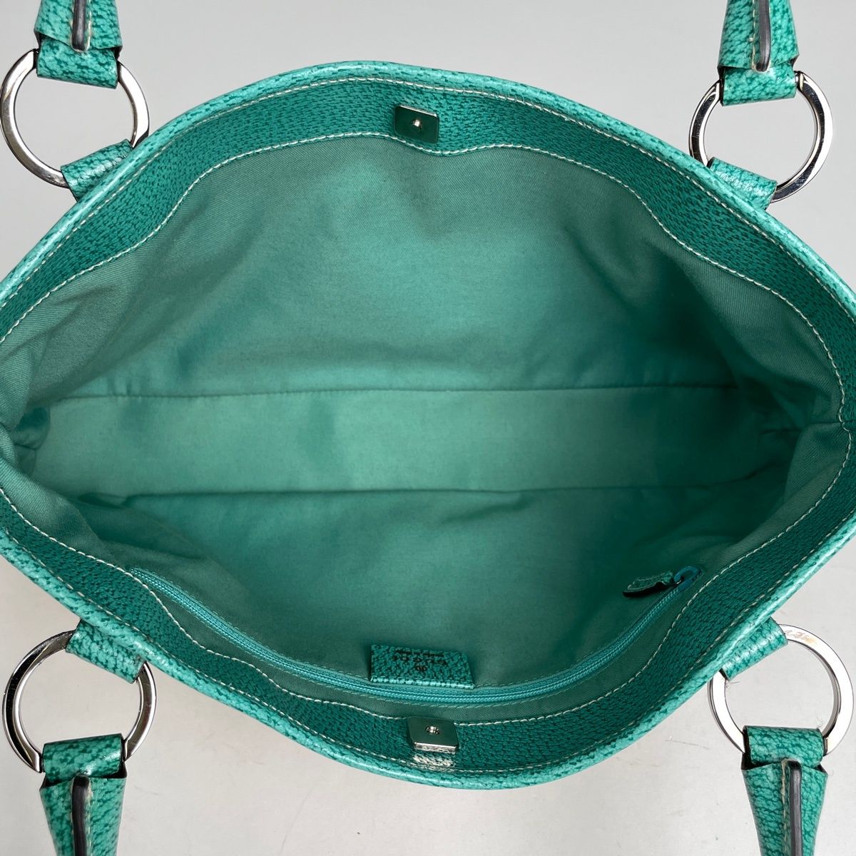 Gucci GG Pattern Tote Canvas Beige Green