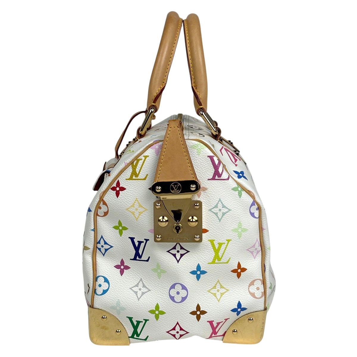 Louis Vuitton Speedy 30 Boston Bag Monogram Multicolor Blanc