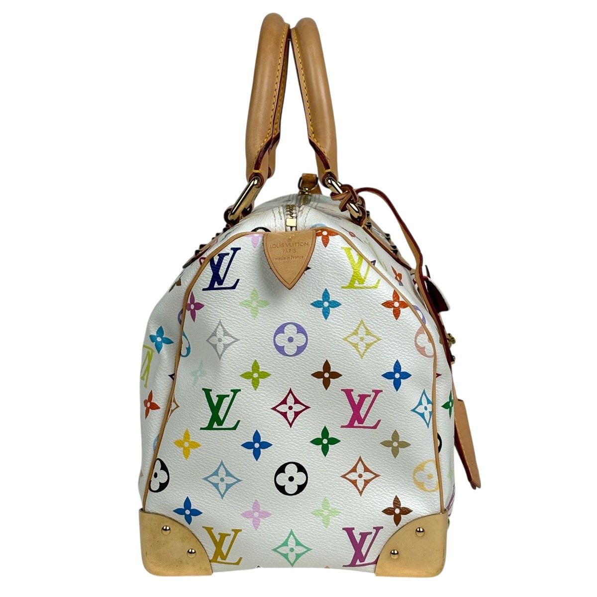 Louis Vuitton Speedy 30 Boston Bag Monogram Multicolor Blanc