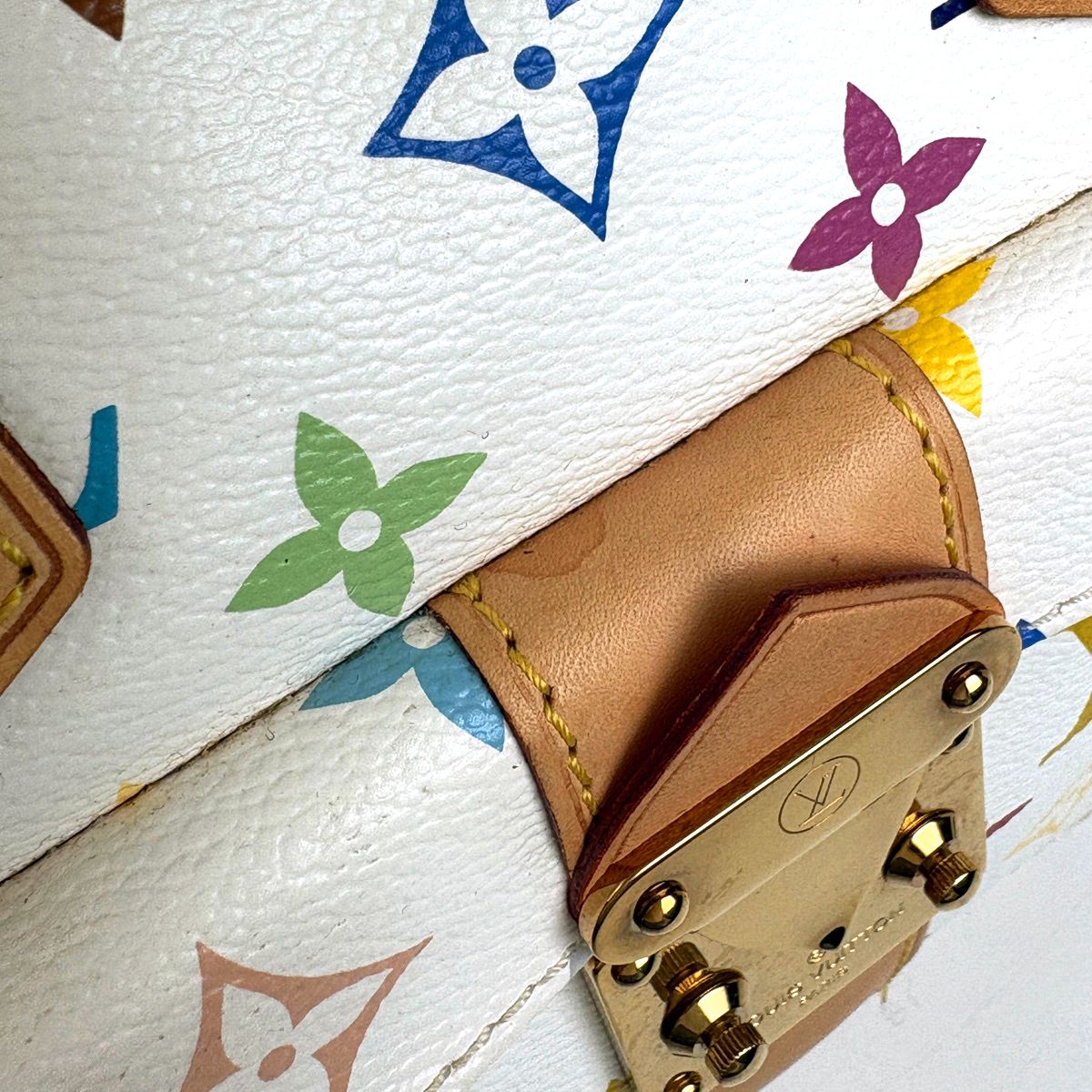 Louis Vuitton Speedy 30 Boston Bag Monogram Multicolor Blanc