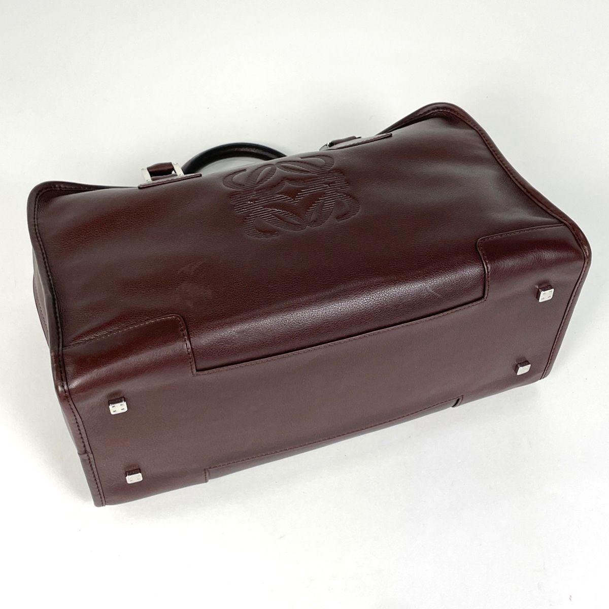 Loewe Amazona 36 Anagram Handbag Leather Brown