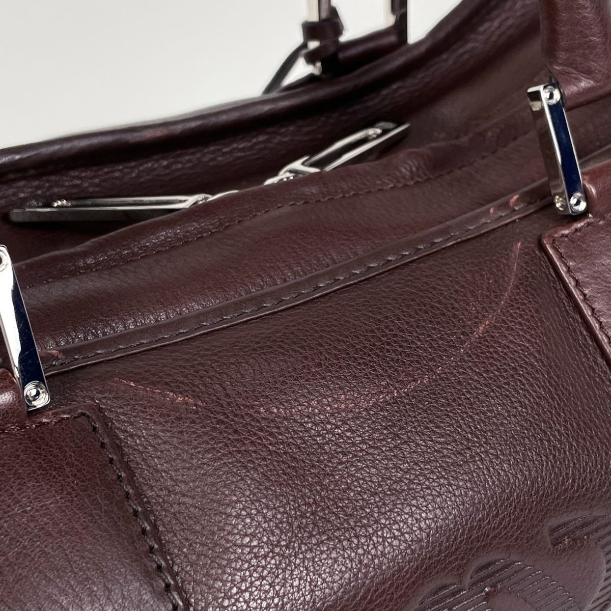 Loewe Amazona 36 Anagram Handbag Leather Brown
