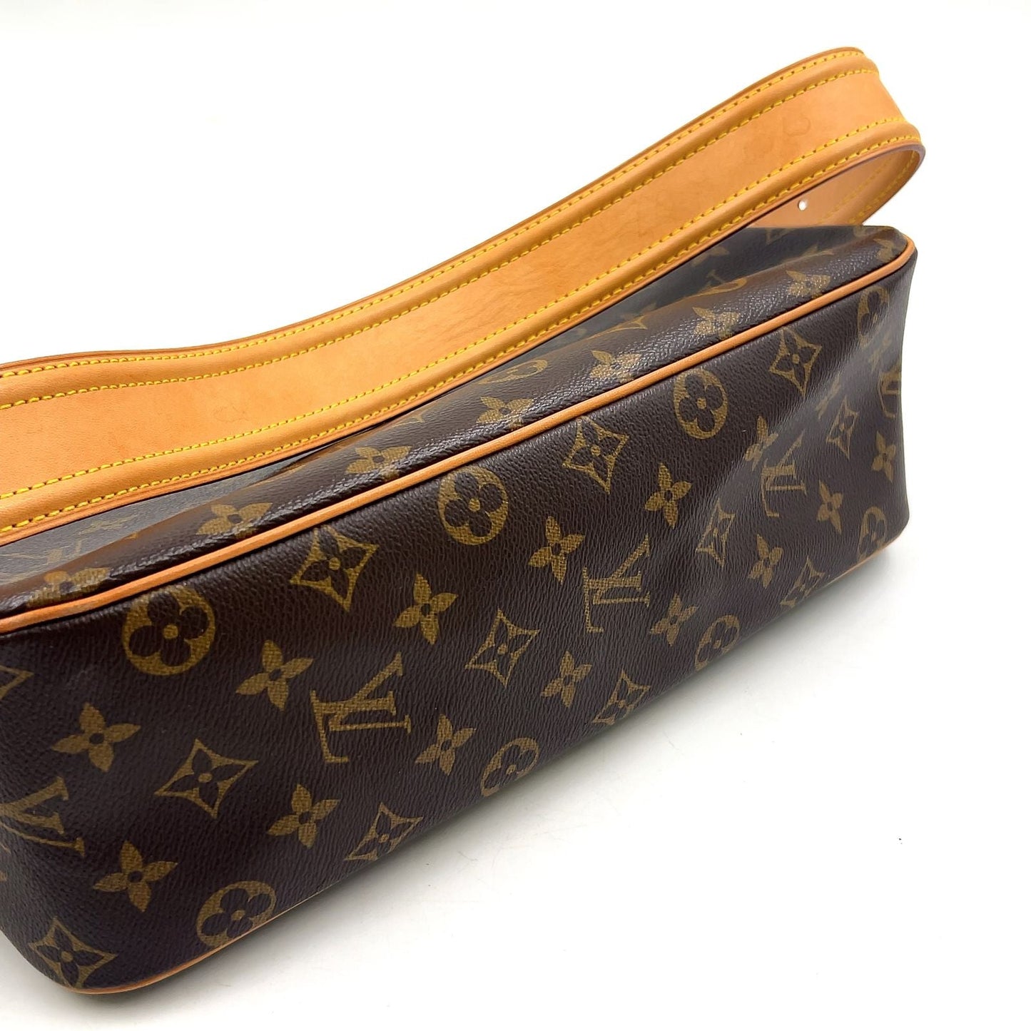 Louis Vuitton Viva Cite GM Monogram Leather Brown Shoulder Bag Gold