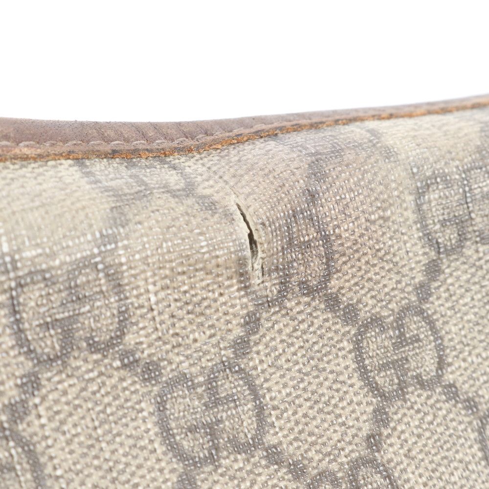 Gucci GG Supreme Leather Tote Shoulder Business Brown