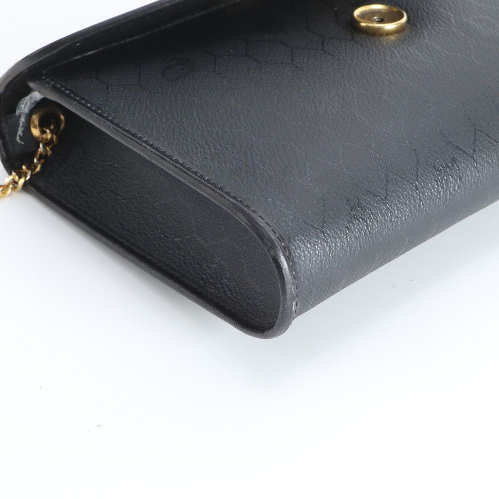 Dior Vintage Honeycomb Chain Leather Shoulder Bag Crossbody