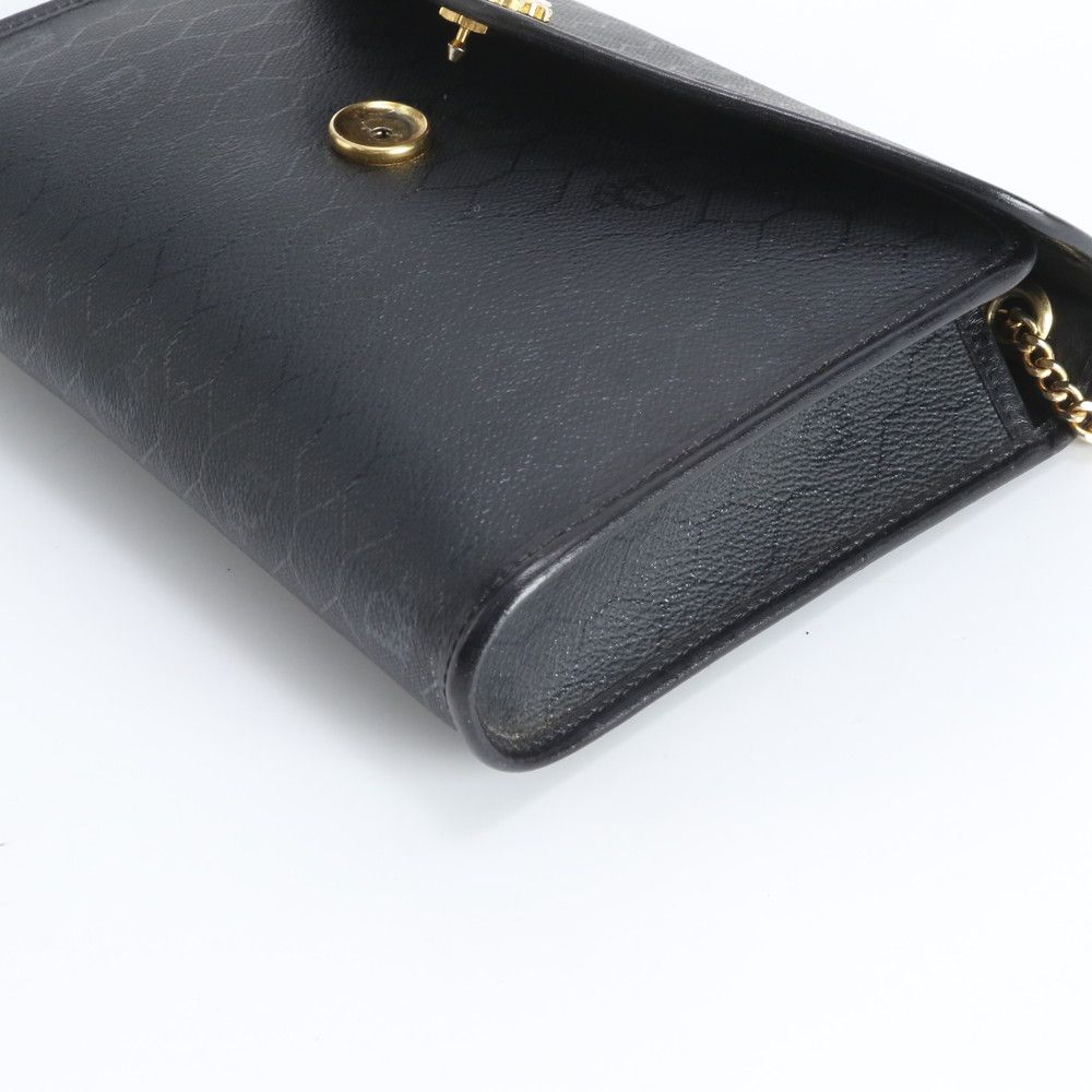 Dior Vintage Honeycomb Chain Leather Shoulder Bag Crossbody