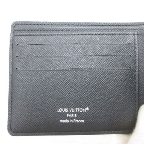 Louis Vuitton Monogram Eclipse Portefeuille Multiple Bifold Wallet Billfold