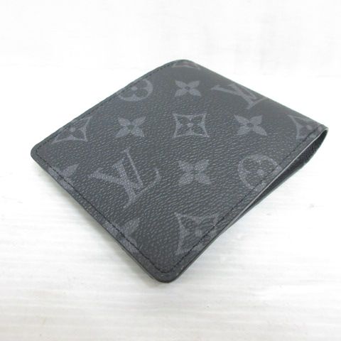 Louis Vuitton Monogram Eclipse Portefeuille Multiple Bifold Wallet Billfold