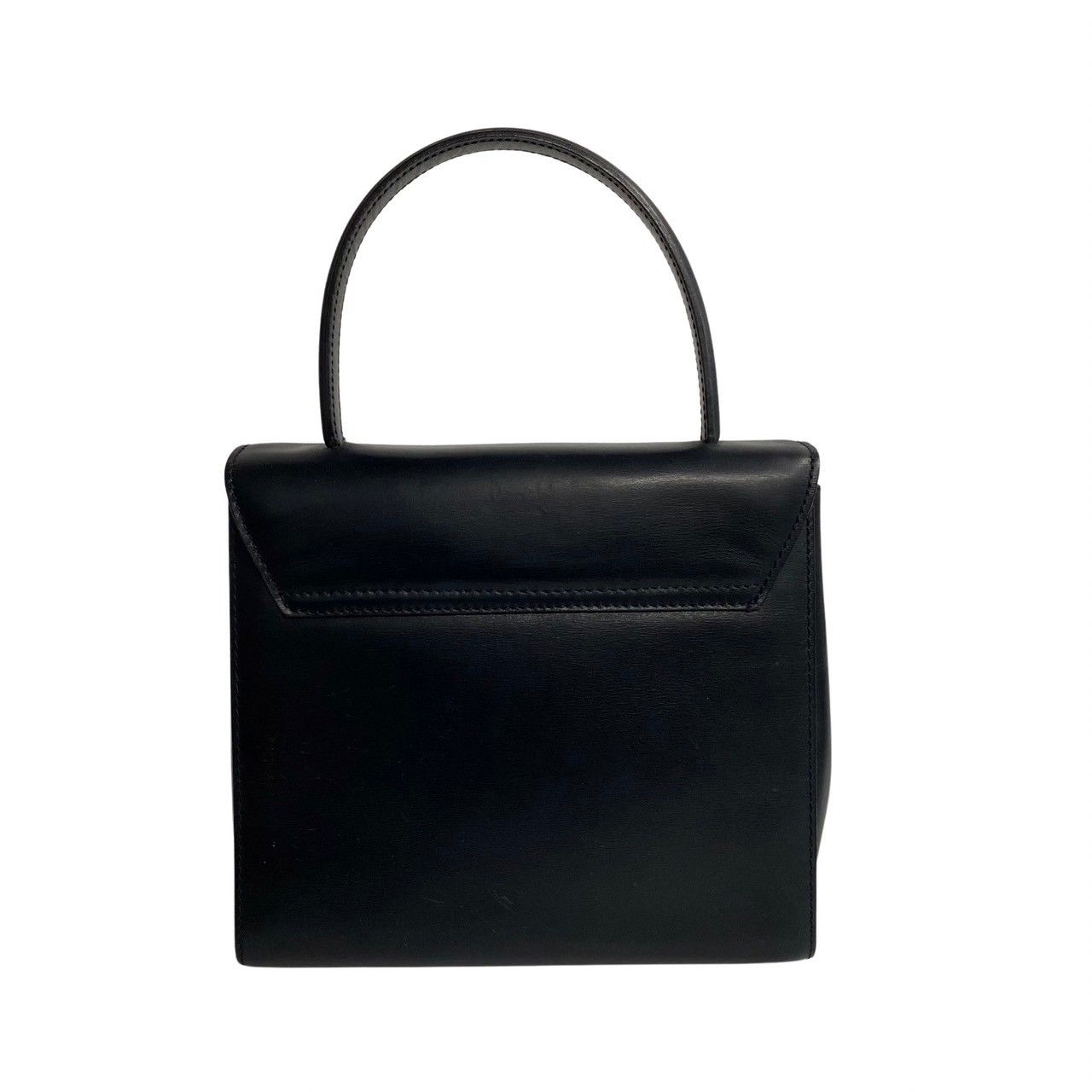 Celine Vintage Star Ball Logo Leather 2-Way Mini Shoulder Bag Black Red