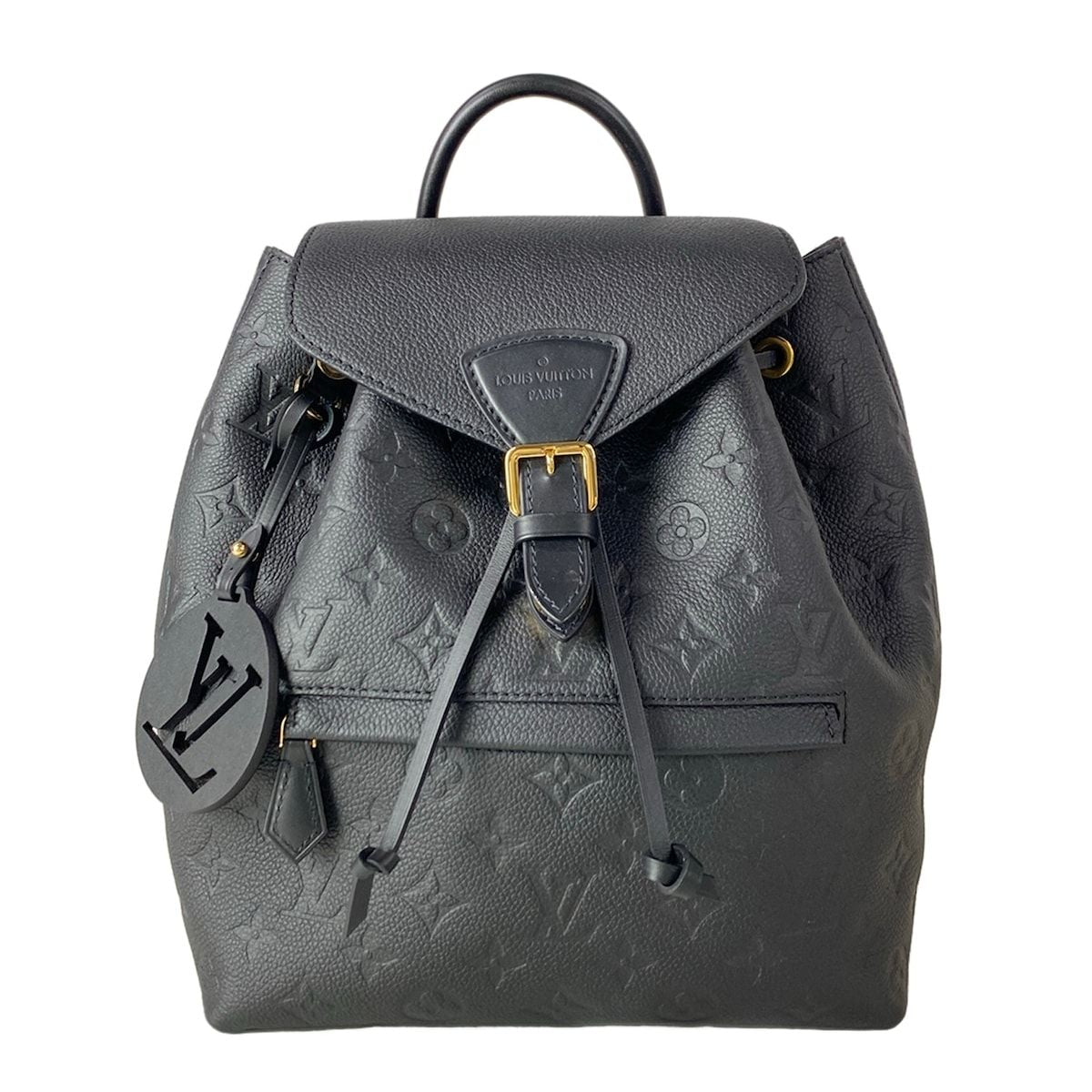 Louis Vuitton Backpack Monogram Empreinte Montsouris PM Noir Leather Cowhide