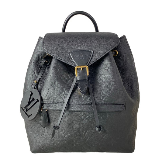 Louis Vuitton Backpack Monogram Empreinte Montsouris PM Noir Leather Cowhide