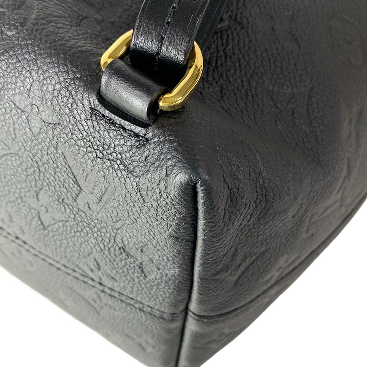 Louis Vuitton Backpack Monogram Empreinte Montsouris PM Noir Leather Cowhide