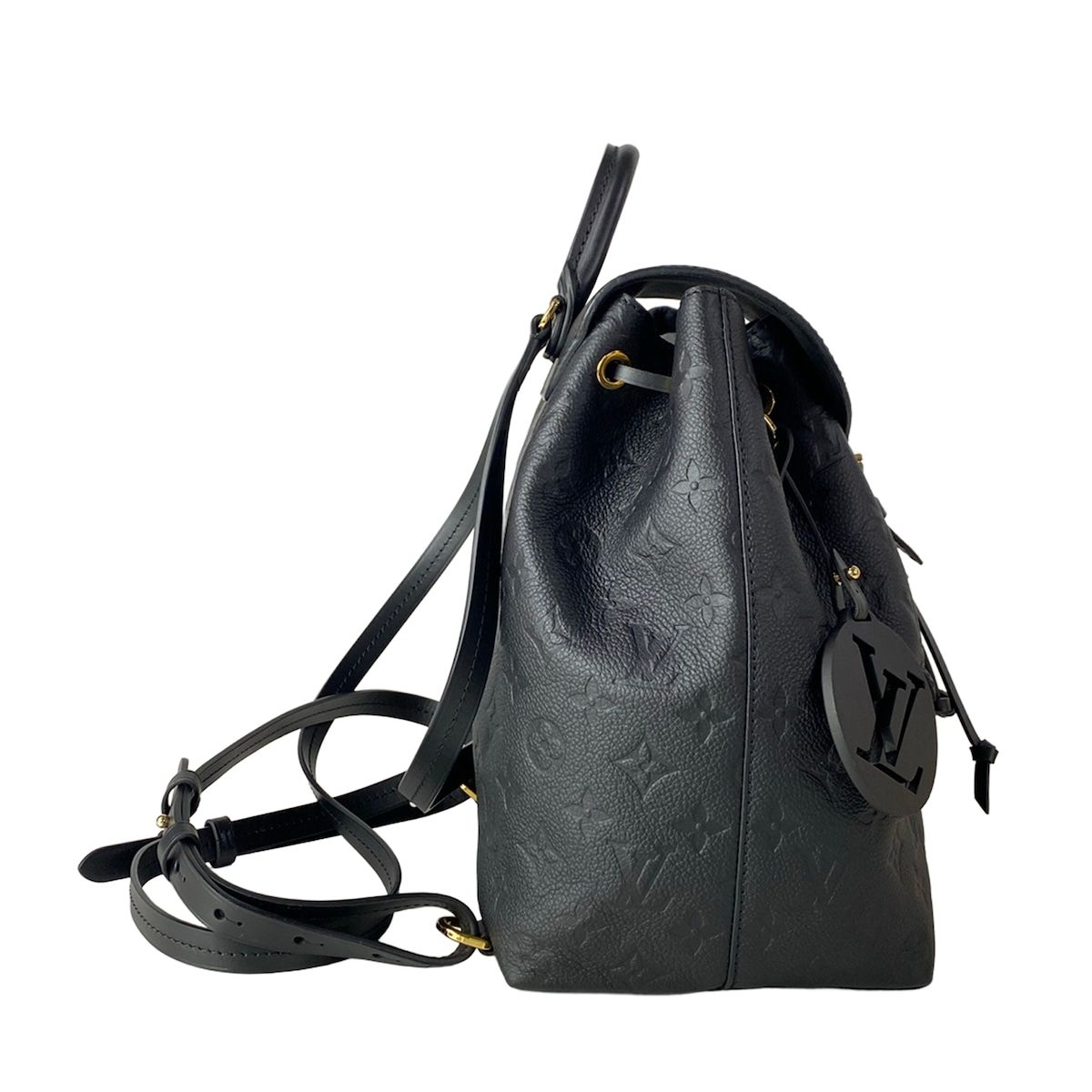 Louis Vuitton Backpack Monogram Empreinte Montsouris PM Noir Leather Cowhide