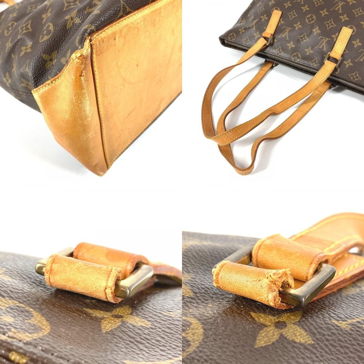 Louis Vuitton Shoulder Bag Cabas Mezzo Monogram Canvas Brown