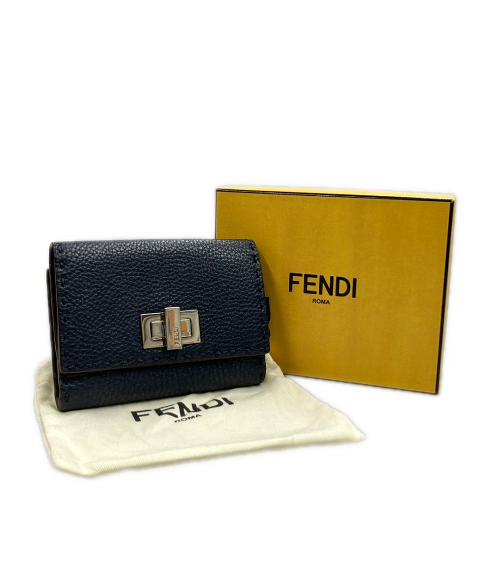 Fendi Wallet Leather Wallets Navy
